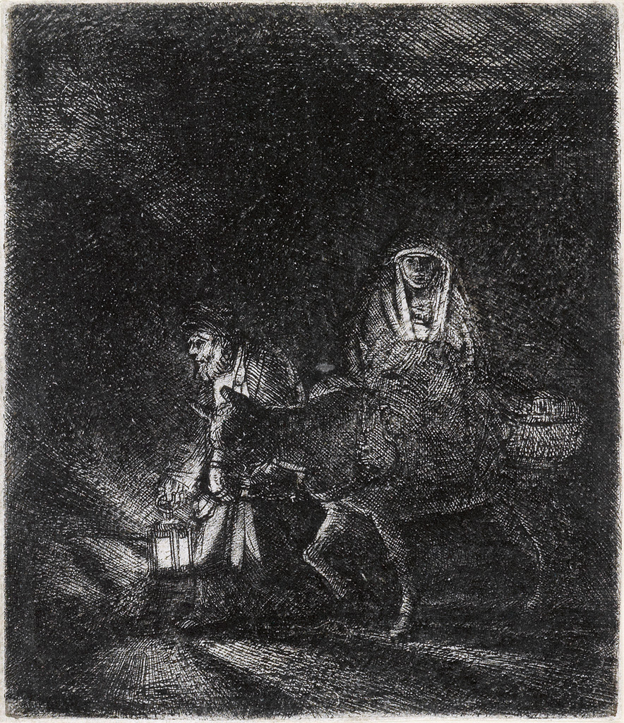 REMBRANDT VAN RIJN The Rest on the Flight into Egypt: A Night Piece.